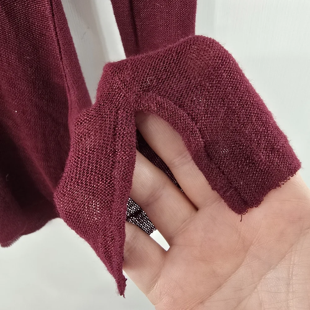 We The Intimately Free People Movement Bae Bae Layering Top NEW Burgundy Size S